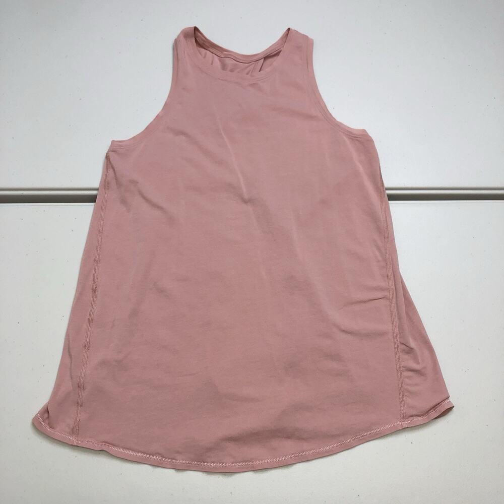 Lululemon All Tied Up Tank Top Womens Size 2 Or 4 Open Back Pink - Picture 1 of 5